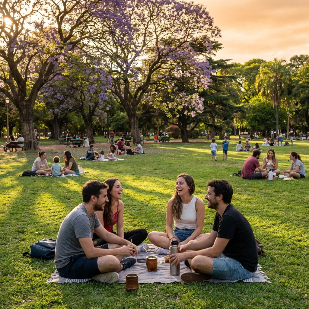 Tarde de mates en el parque